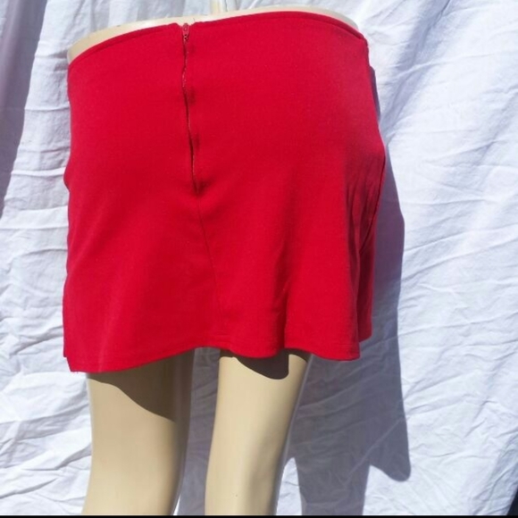 Cleveland Street Red Mini Skort - Picture 1 of 4